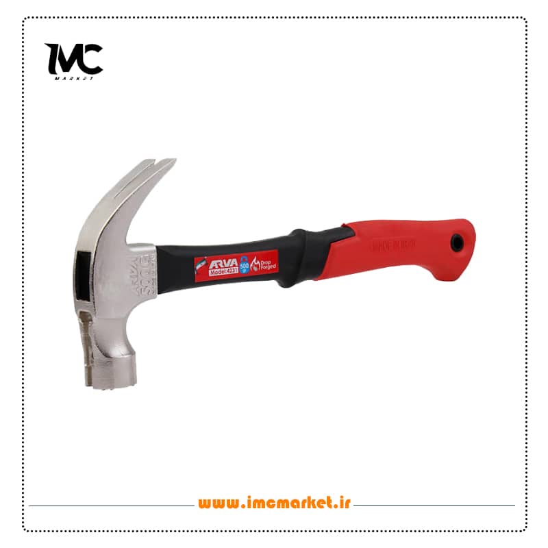 چکش دو شاخ دسته فایبر ۵۰۰ گرمی آروا مدل ۴۲۳۱