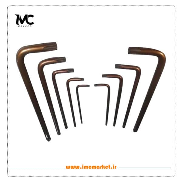 ست آچار آلن ستاره‌ای بلند استارمکس مدل SHL-18SS09TM