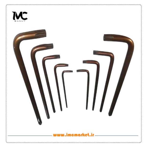 ست آچار آلن ستاره‌ای فوق بلند استارمکس مدل SHL-18SS09TL